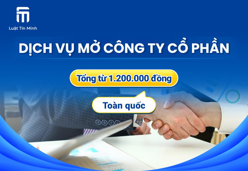 Dịch vụ làm thủ tục thành lập công ty cổ phần, từ 1.200.000đ